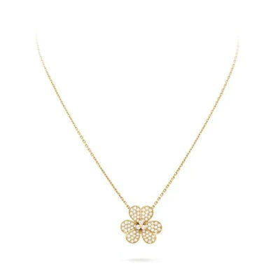 FLOWER DIAMOND NECKLACE