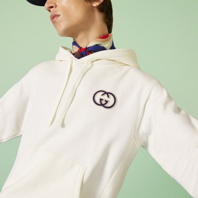 COTTON JERSEY HOODED SWEATSHIRT