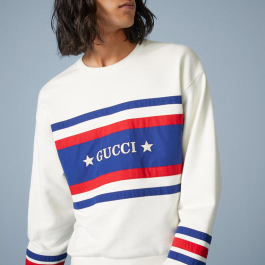 COTTON JERSEY SWEATSHIRT WITH EMBROIDERY