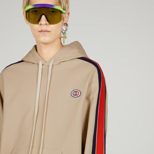 JERSEY HOODED SWEATSHIRT