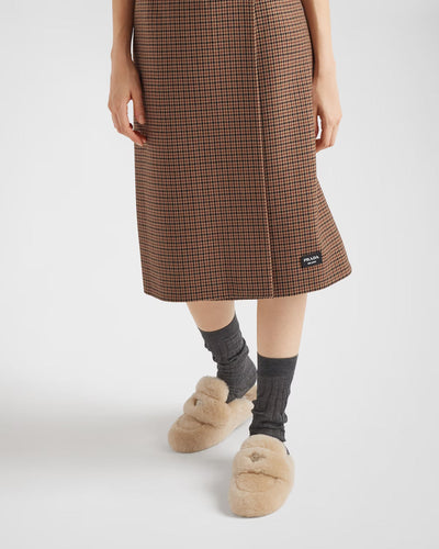 Shearling mules