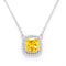 SPARKLERS CITRINE GEMSTONE PENDANT NECKLACE STERLING SILVER