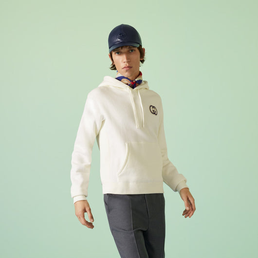 COTTON JERSEY HOODED SWEATSHIRT