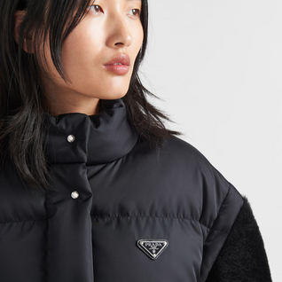 Re-Nylon Down Cropped Jacket