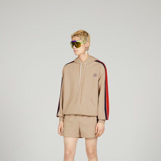 JERSEY HOODED SWEATSHIRT