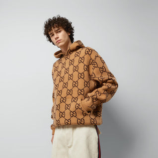 GG WOOL HOODED SWEATSHIRT