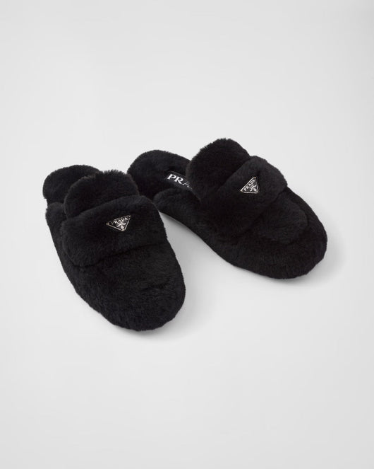 Shearling mules