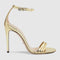 Women's heeled sandal with Double G