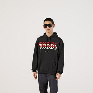 JERSEY SWEATSHIRT WITH GUCCI MIRROR PRINT