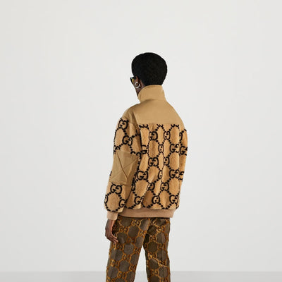 GG JACQUARD HALF-ZIP JACKET
