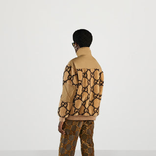 GG JACQUARD HALF-ZIP JACKET