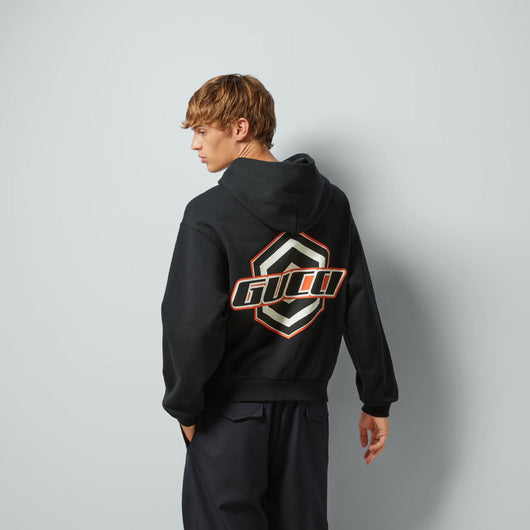 COTTON JERSEY HOODED SWEATSHIRT