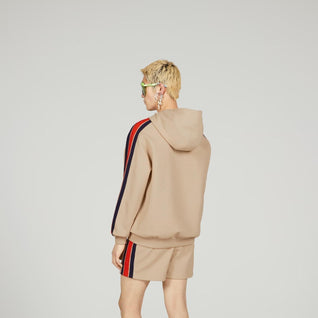 JERSEY HOODED SWEATSHIRT