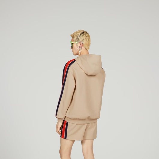 JERSEY HOODED SWEATSHIRT