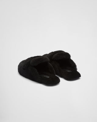 Shearling mules