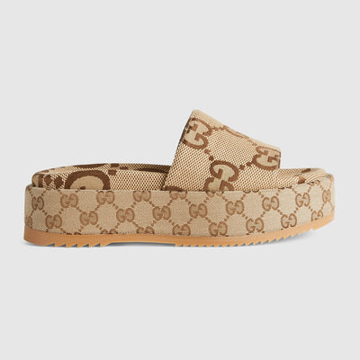Women's platform slide sandal