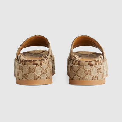 Women's platform slide sandal