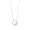 DIAMOND VINE CIRCLE PENDANT PLATINUM NECKLACE