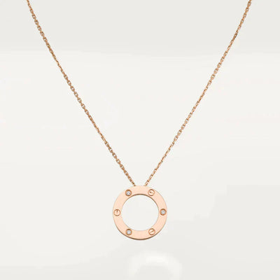 LOVE NECKLACE 16MM 3 DIAMONDS