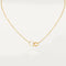 LOVE NECKLACE DOUBLE RING GOLD