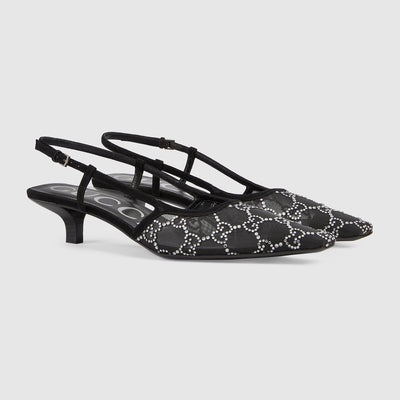 Women's slingback motif pump