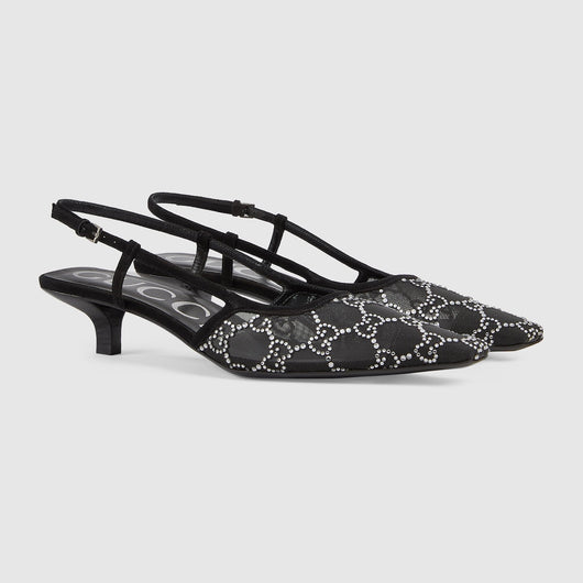 Women's slingback motif pump