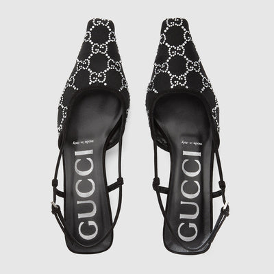 Women's slingback motif pump