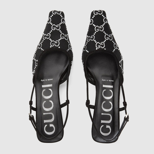 Women's slingback motif pump