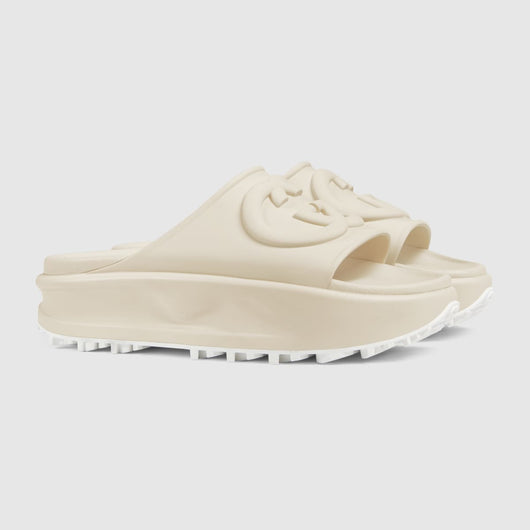 Women's Embossed sandal with Interlocking G
