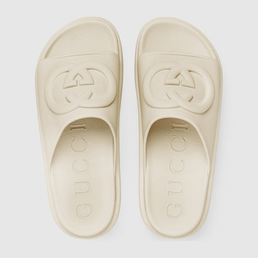Women's Embossed sandal with Interlocking G