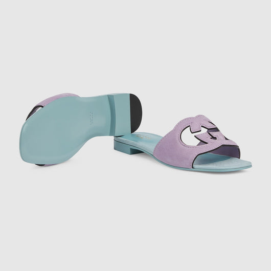 Sandal with interlocking G