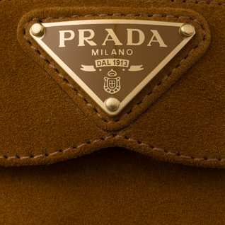 Suede and shearling mules