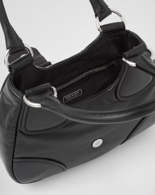 Moon Re-Nylon and leather bag