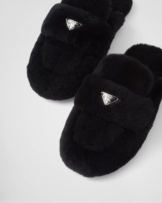 Shearling mules