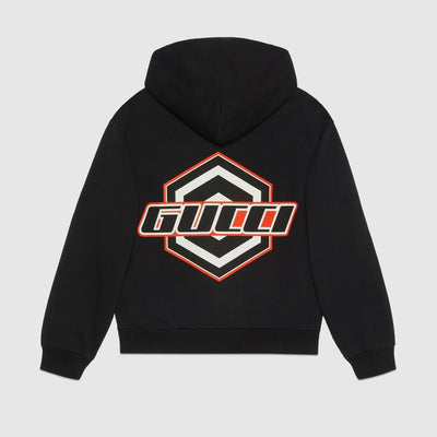 COTTON JERSEY HOODED SWEATSHIRT