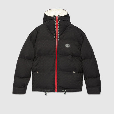 Cotton canvas classic puffer jacket