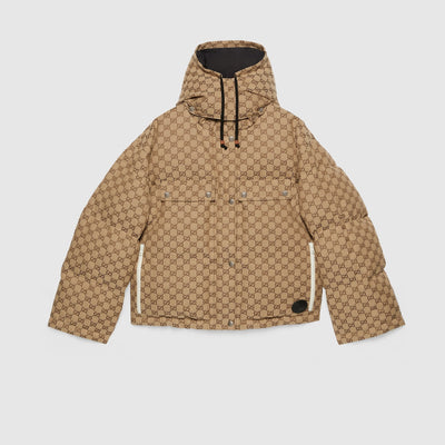 Cotton canvas puffer jacket
