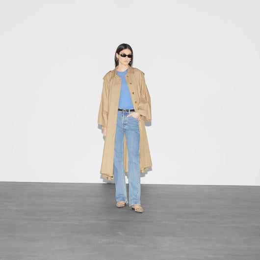 GG cotton gabardine trench coat