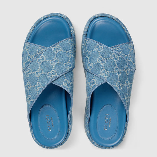 Women's GG platform slide sandal