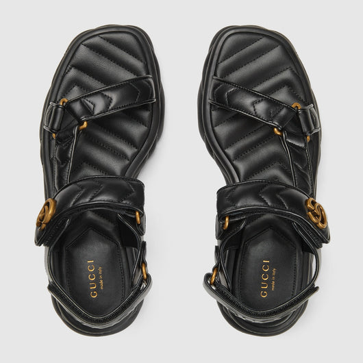 Women's rubber sandal with Double G