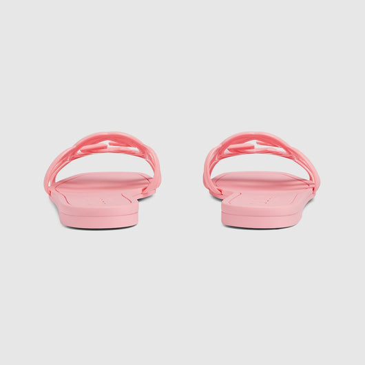Women's Interlocking rubber G sandal