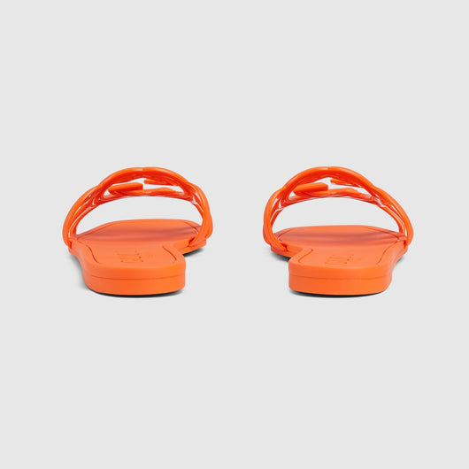 Interlocking rubber G slide sandal