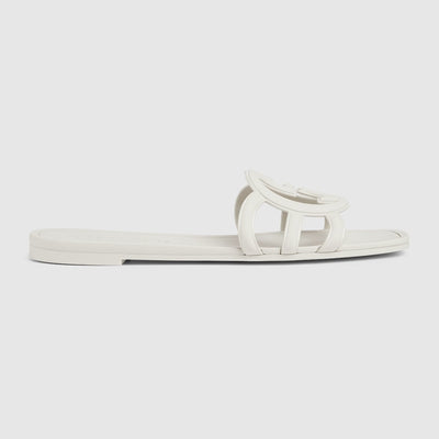 Women's Interlocking rubber G slide sandal