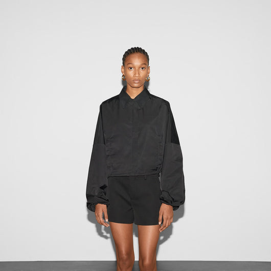 Polyester twill bomber jacket