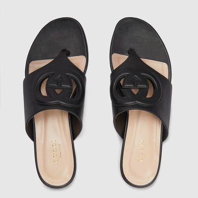 Women's Interlocking cut-out sandal