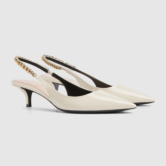 Women Signoria elastic slingback pump