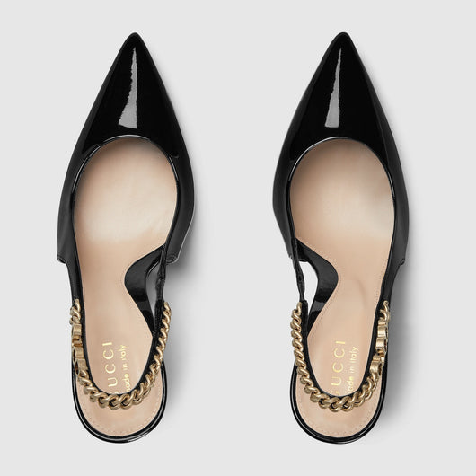 Signoria slingback leather pump