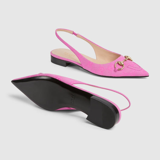 Women's Horsebit slingback flat