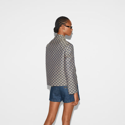 GG linen blend canvas jacket