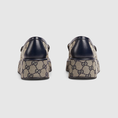 Horsebit wedge loafer